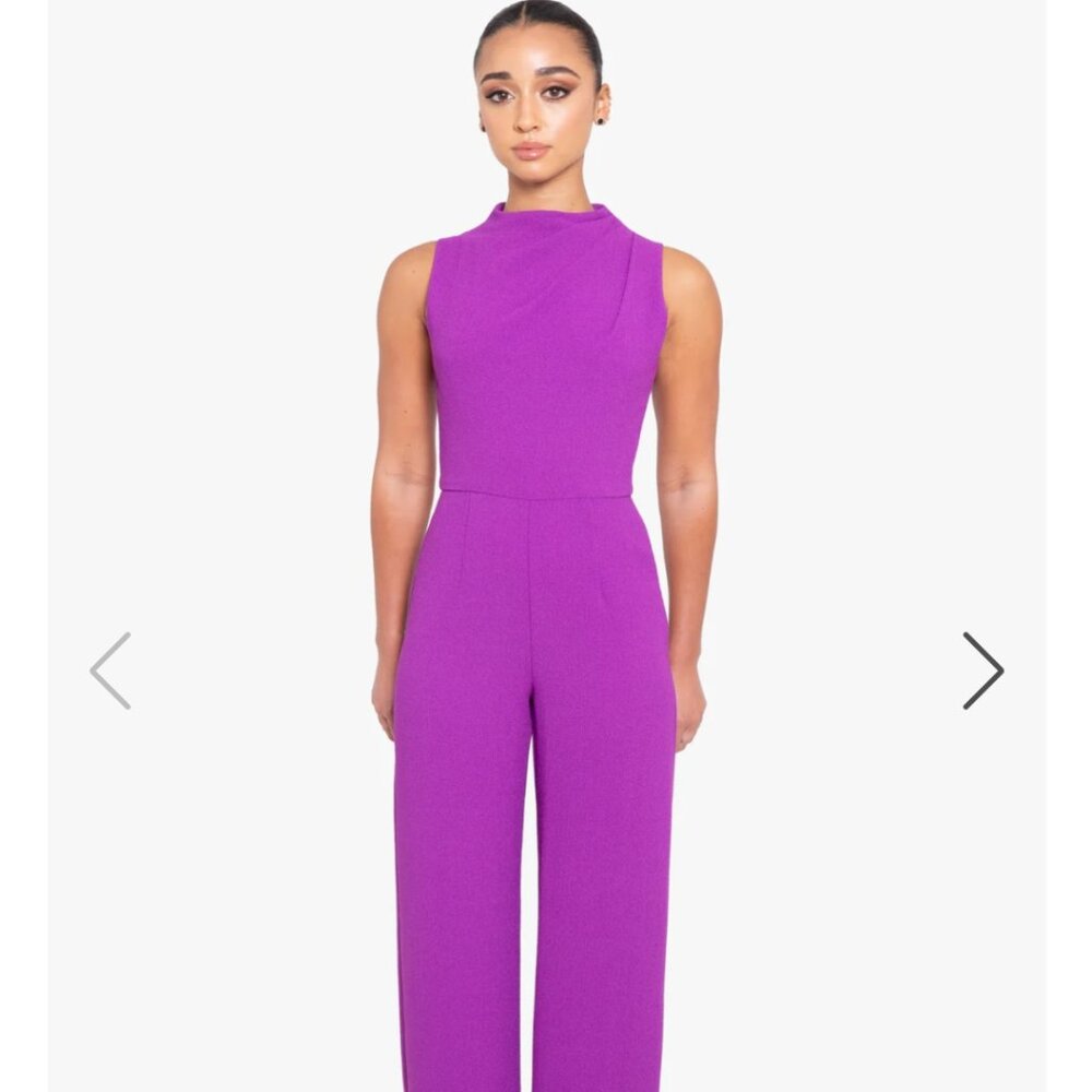 Black Halo Hyacinth (purple) Corrine Jumpsuit sz 12 NWT
